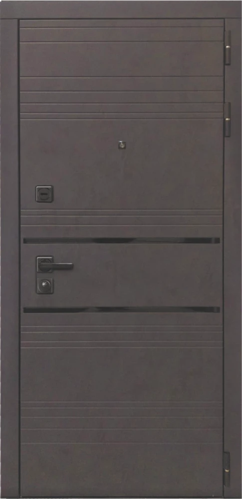 Входная дверь ДвериПРО Л-43 СБ-3 Листв. бел. (21 Беленый дуб) DPRO227880 внешняя сторона